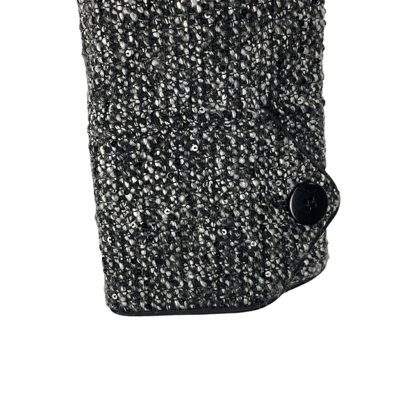 ARMANI COLLEZIONI TWEED SEQUIN BUTTON DOWN NOTCH COLLAR BLAZER JACKET - Picture 13 of 15